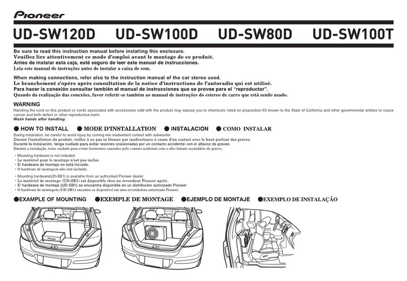 Pioneer UD-SW100D instruction manual