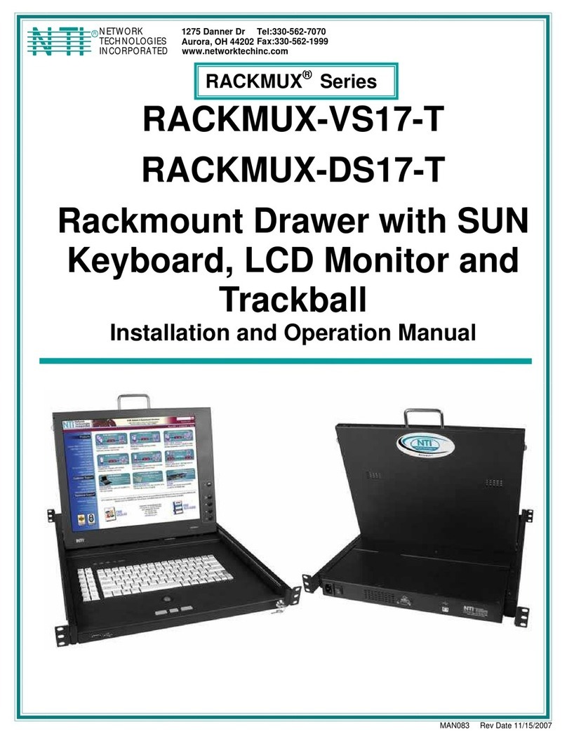 Network Technologies RACKMUX-VS17-T User manual