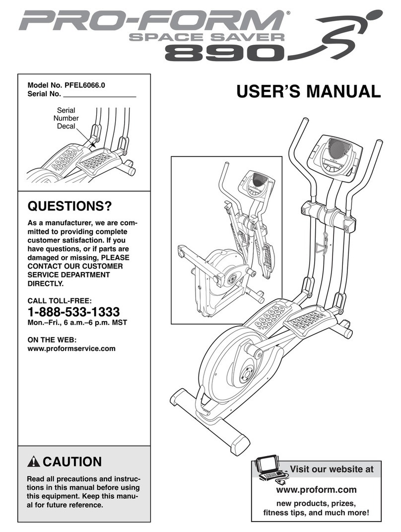 Pro-Form PFEL6066.0 User manual