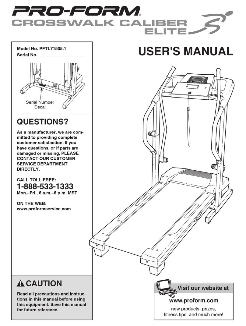 Pro-Form PFTL71505.1 User manual