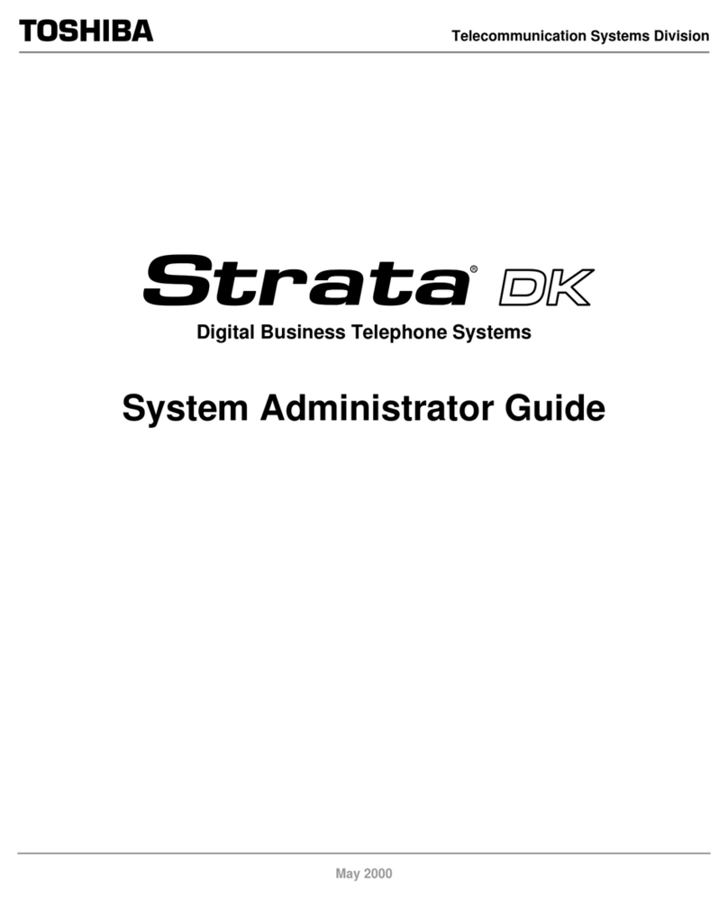 Toshiba Strata DK Backup System administration guide