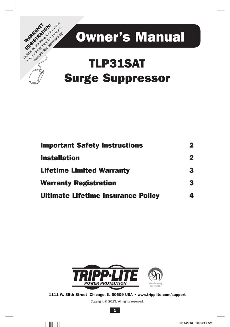 Tripp Lite TLP31SAT User manual
