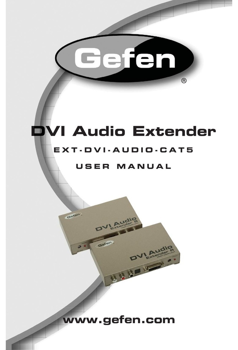 Gefen EXT-DVI Audio-Cat5 user manual