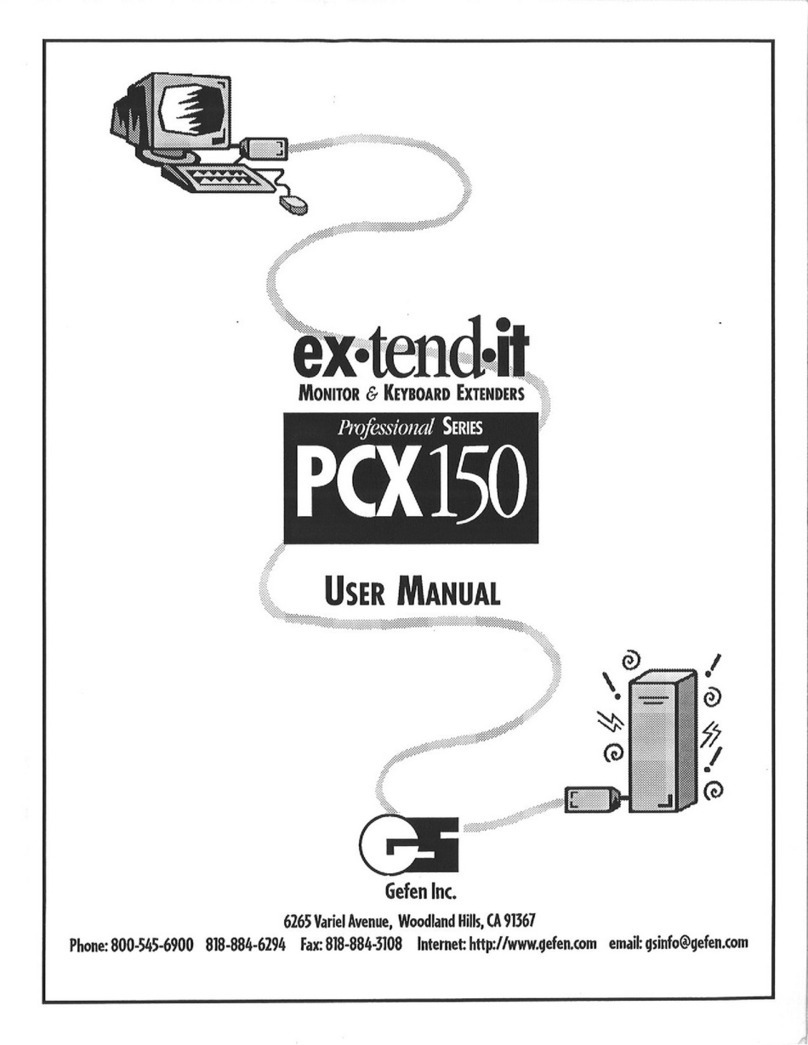 Gefen PCX150 User manual
