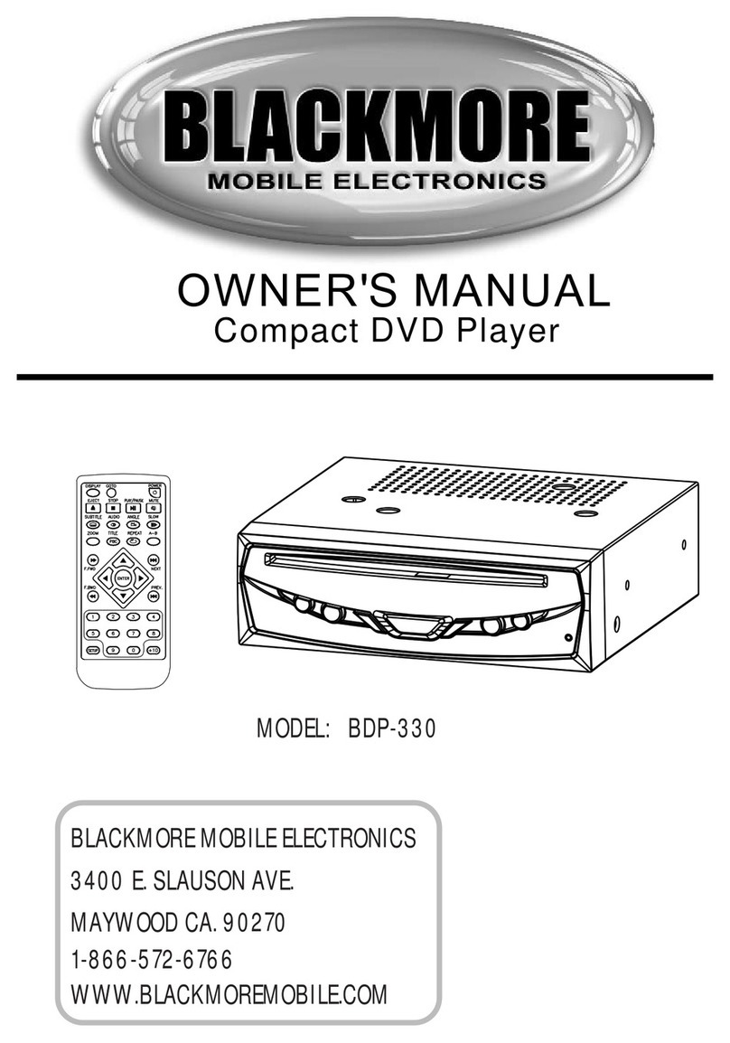 Blackmore Mobile Electronics BDP-330 owner's manual