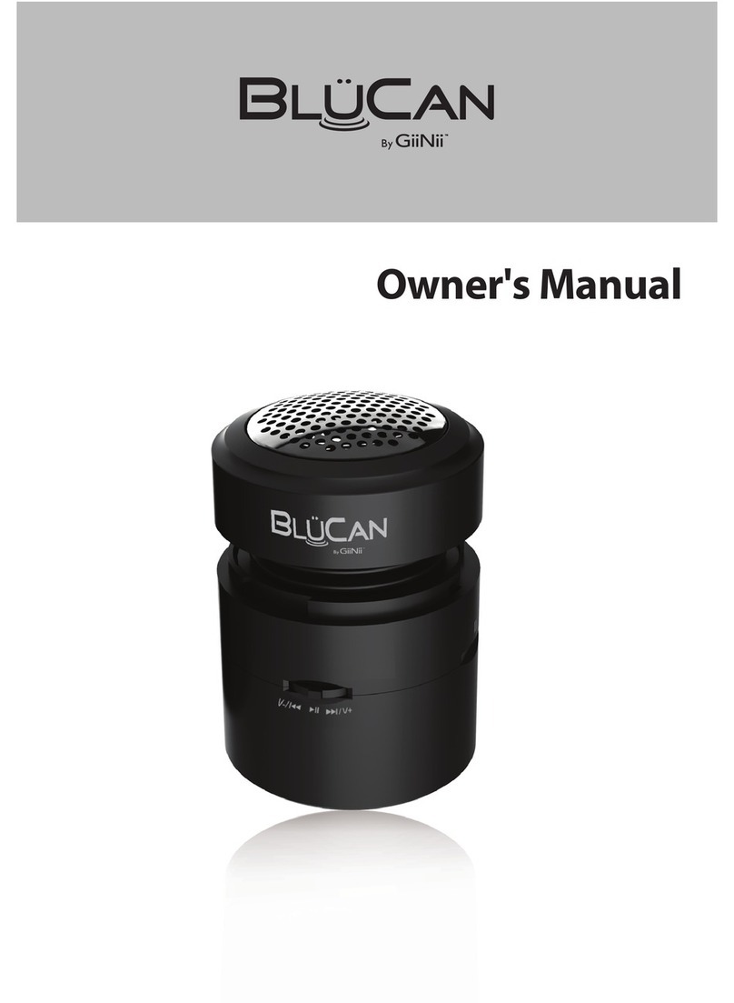 GiiNii BluCan owner's manual