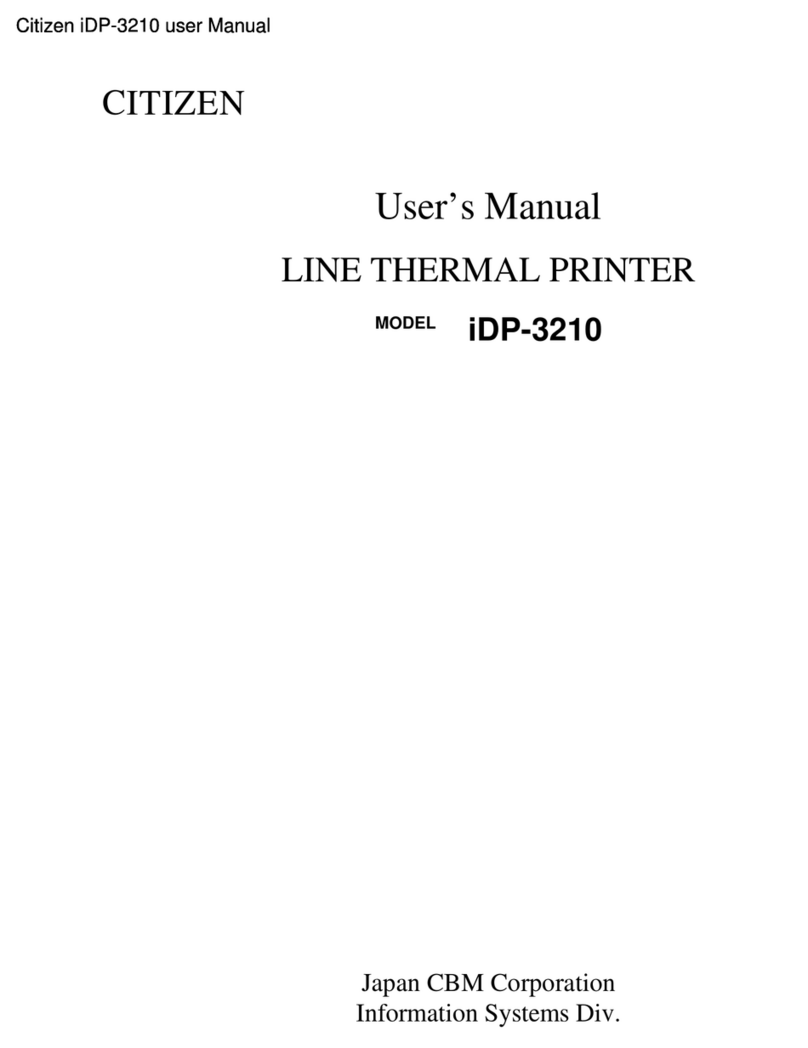 Citizen iDP-3210 user manual