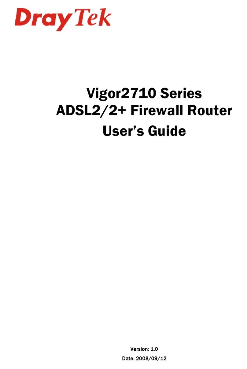 Draytek Vigor2710 Series User manual