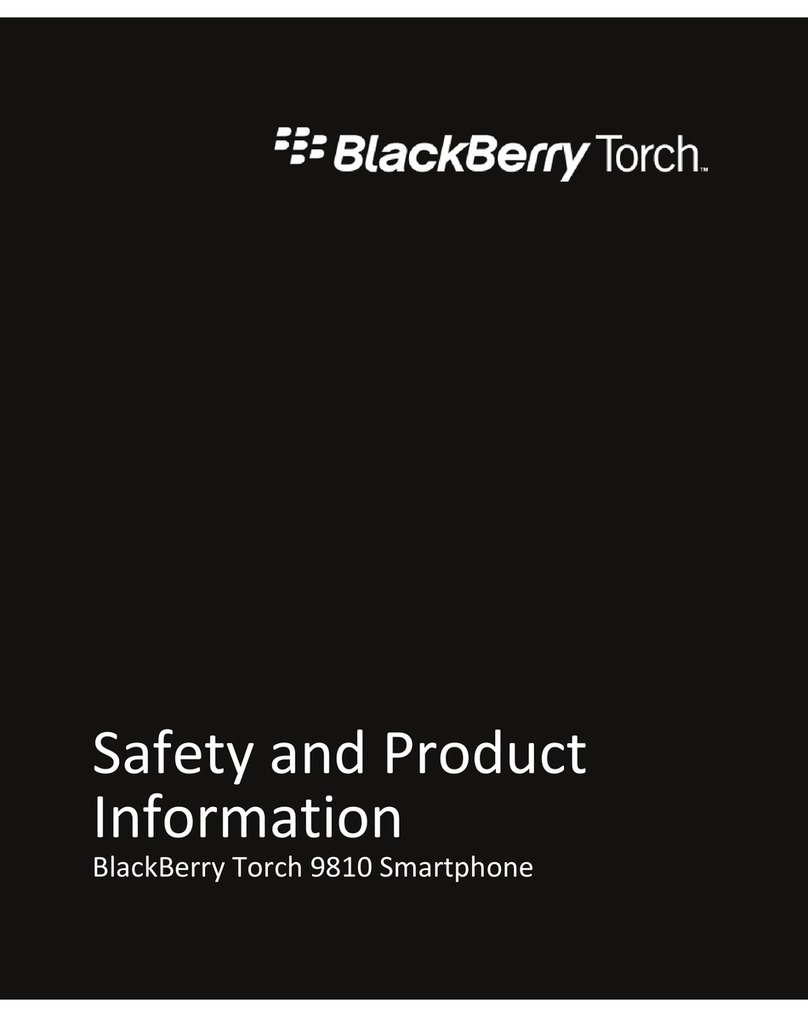 Blackbe;rry Torch 9810 User manual