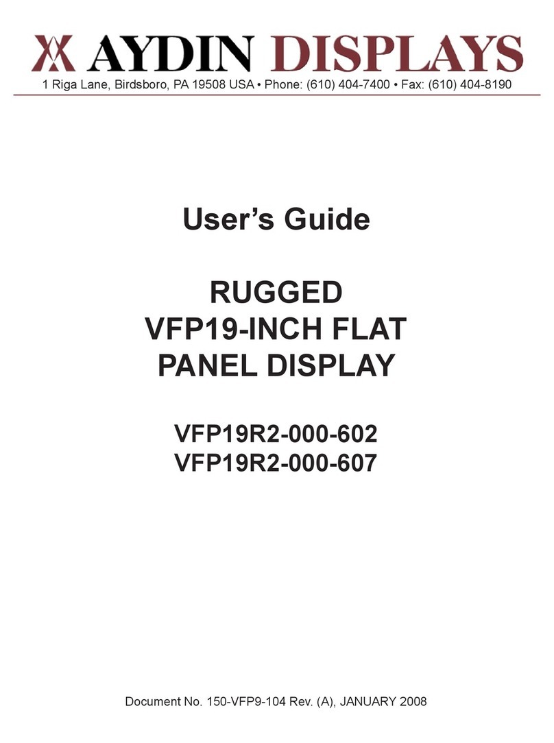 Aydin Displays VFP19R2-000-602 User manual Aydin Displays VFP19R2-000-602 User manual