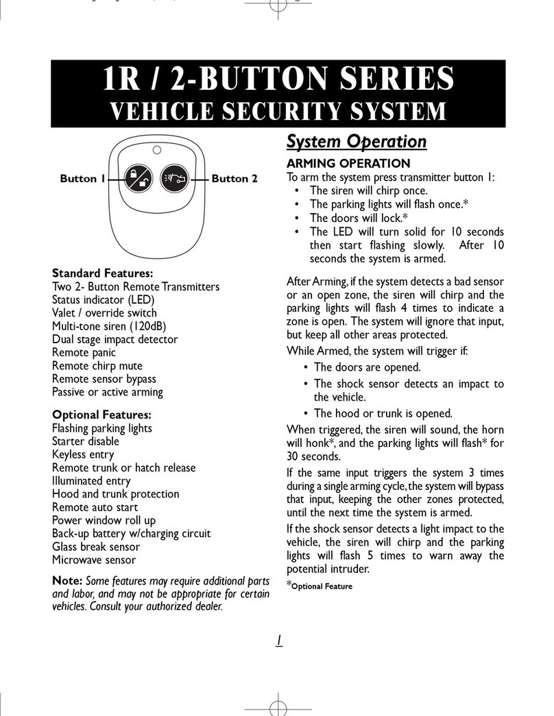 Black Widow 1R / 2-BUTTON SERIES user guide