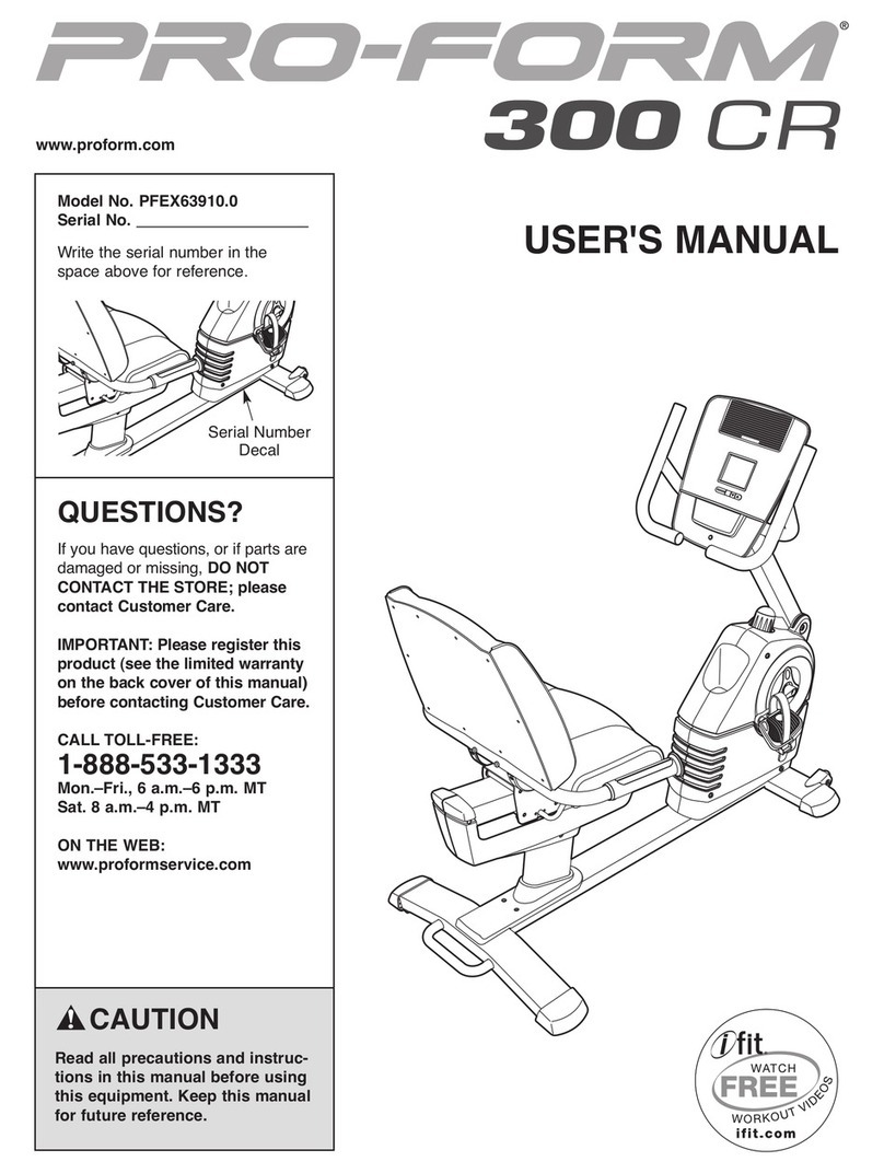 Pro-Form PFEX63910.0 User manual