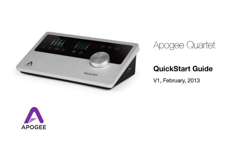 Apogee Quartet quick start guide