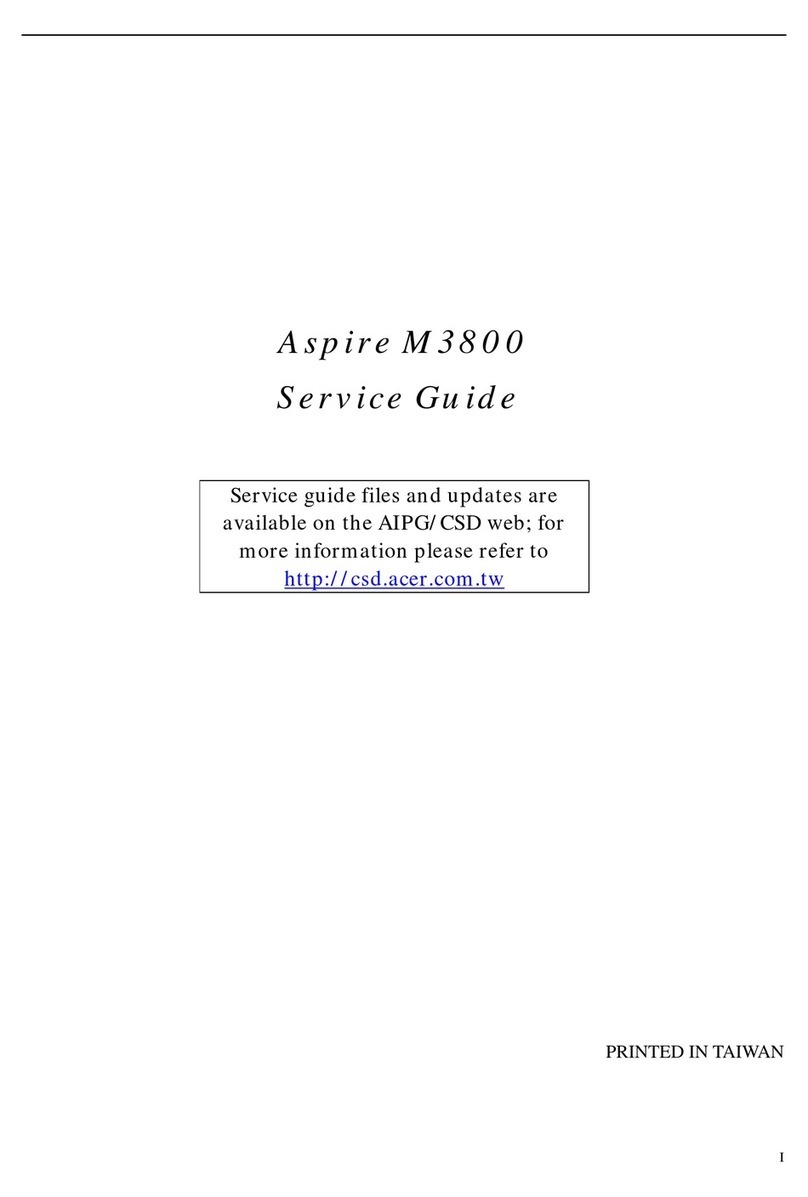 Acer Aspire M3800 User manual Acer Aspire M3800 User manual