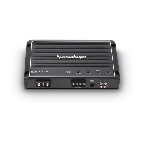 Rockford Fosgate R750-1D Installation & operation guide