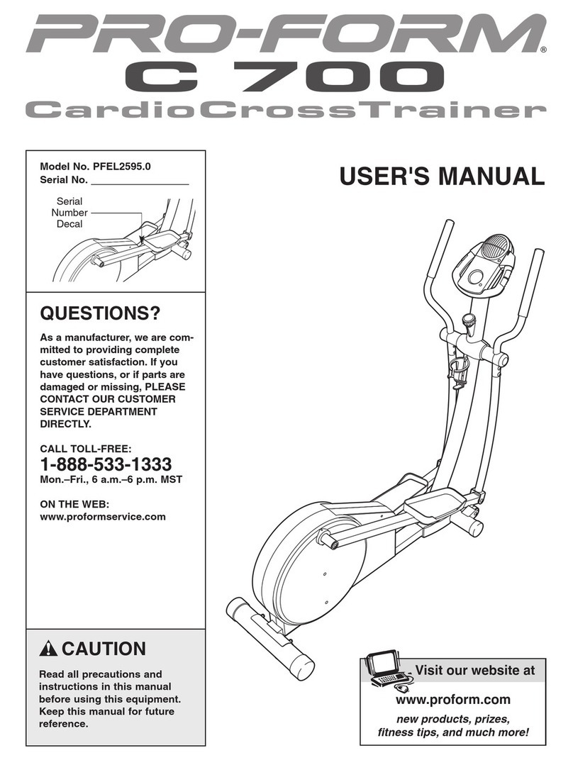 Pro-Form PFEL2595.0 User manual