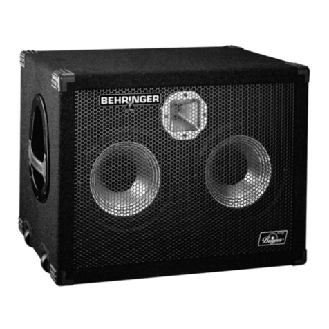 Behringer Ultrabass BA210 User manual