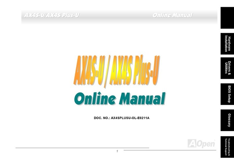AOpen AX4S-U User manual