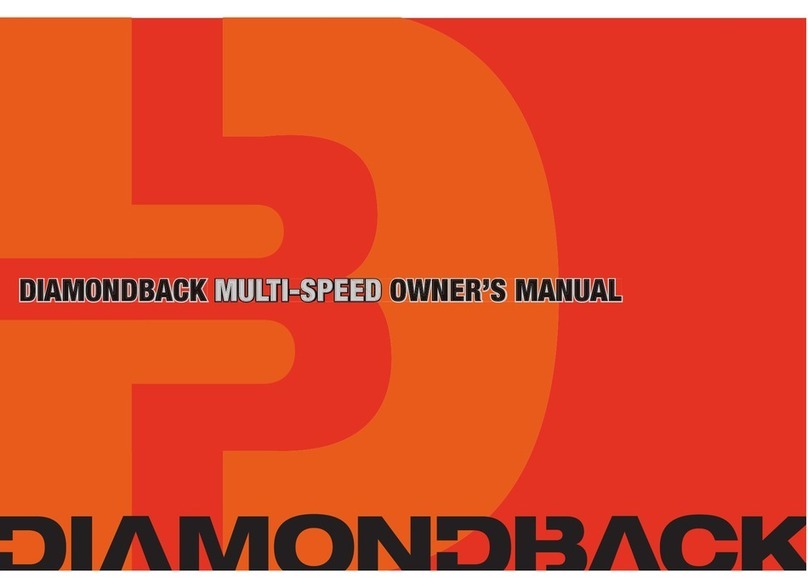 Diamondback MULTI-SPEED owner's manual