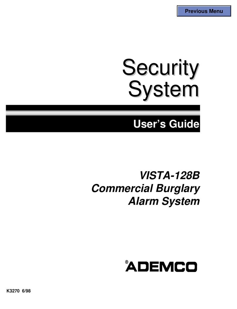 ADEMCO VISTA-128B User manual