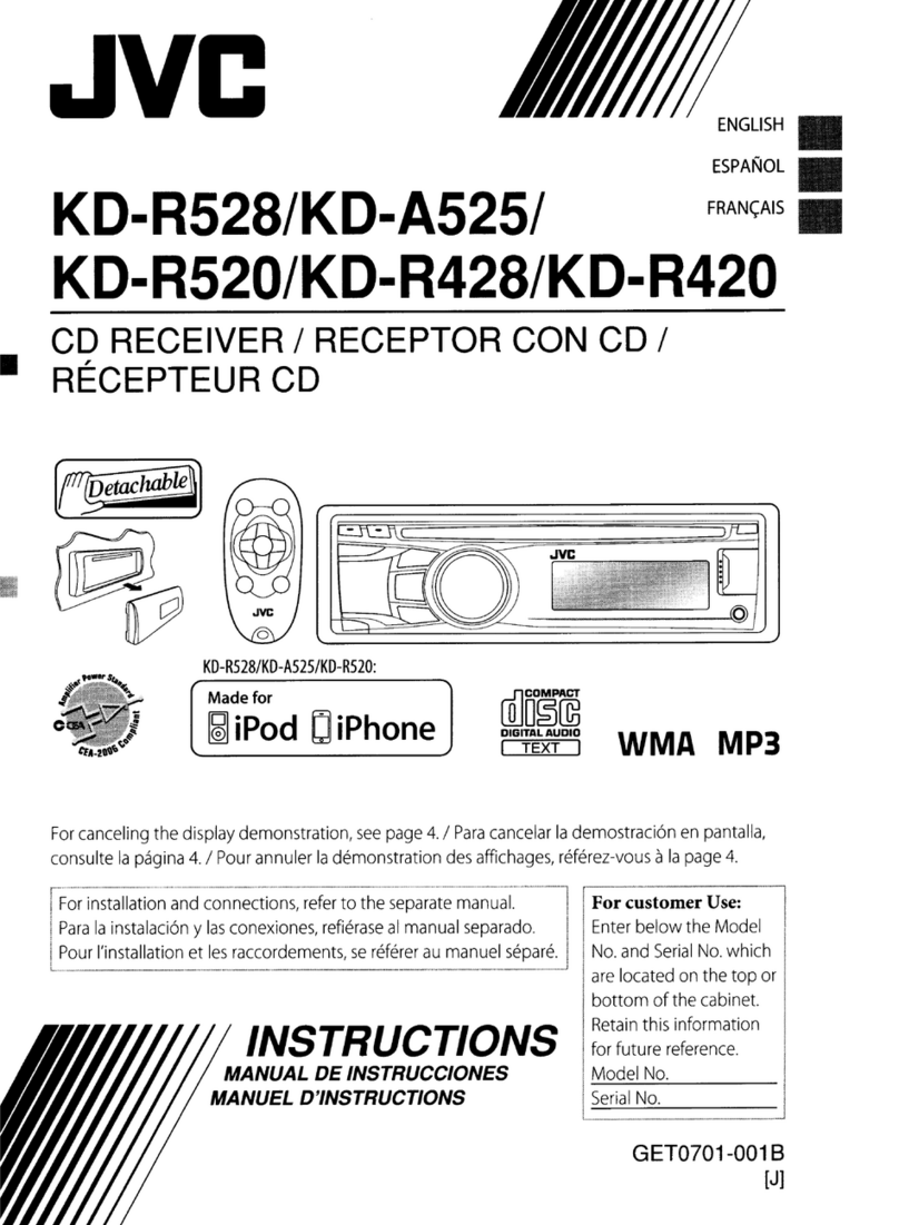 JVC KD-R528 User manual