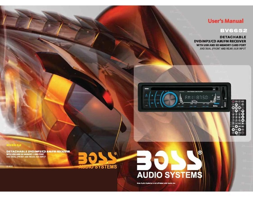 Boss Audio Systems BV6652 User manual Boss Audio Systems BV6652 User manual