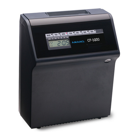 Amano CP-5000 User manual