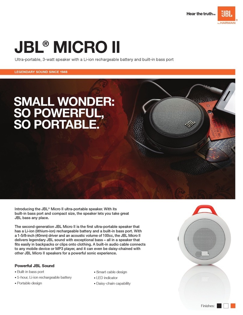 JBL Micro II Specifications