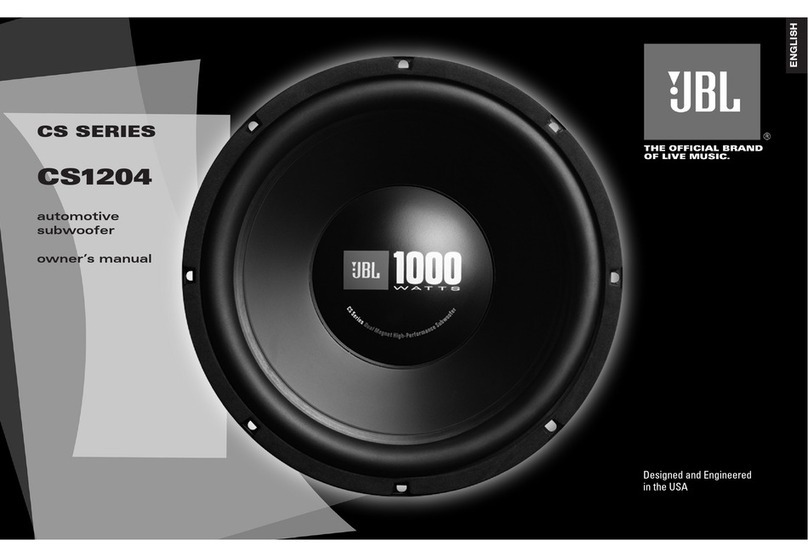 JBL CS1204 owner's manual
