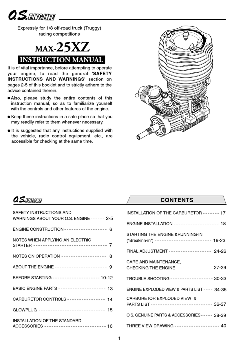 O.S. engine MAX-25XZ User manual