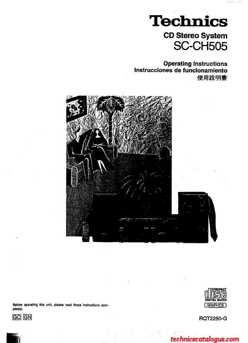 Technics SC-CH505 User manual