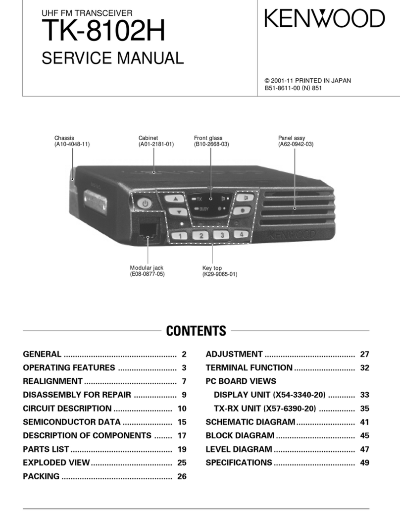 Kenwood TK-8102H User manual