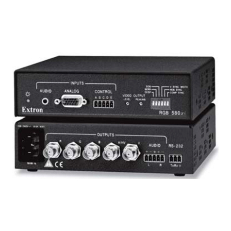 Extron electronics RGB 580xi AAP user manual