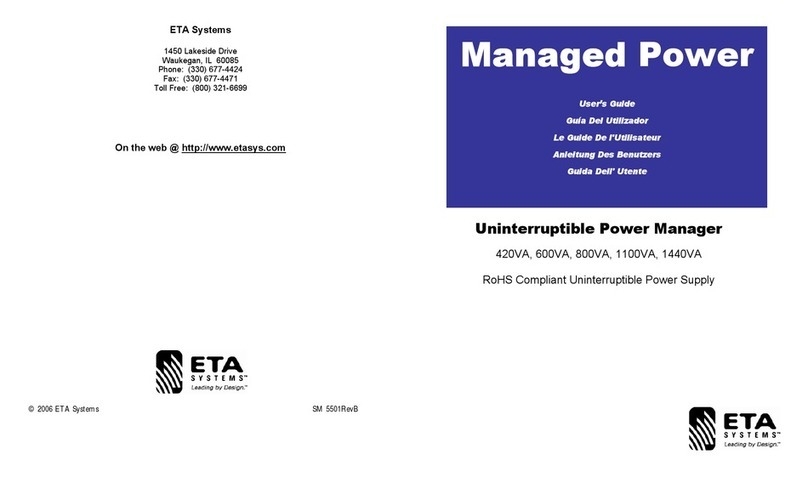 ETA Systems 420VA user guide