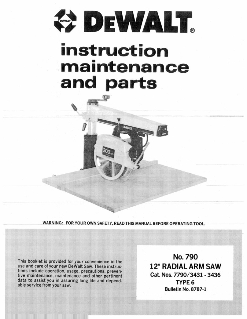 DeWalt 3436 Type 6 User manual