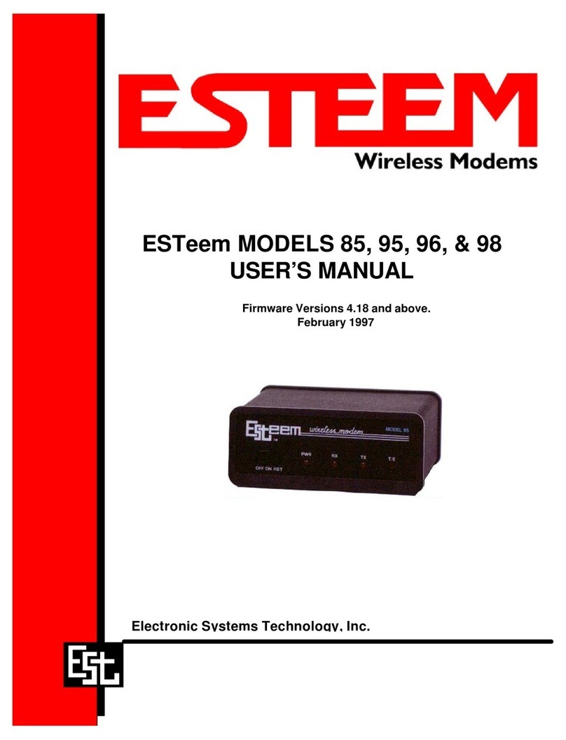 ESTeem 85 User manual ESTeem 85 User manual