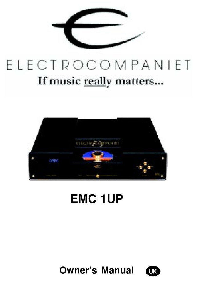ELECTROCOMPANIET EMC 1UP owner's manual