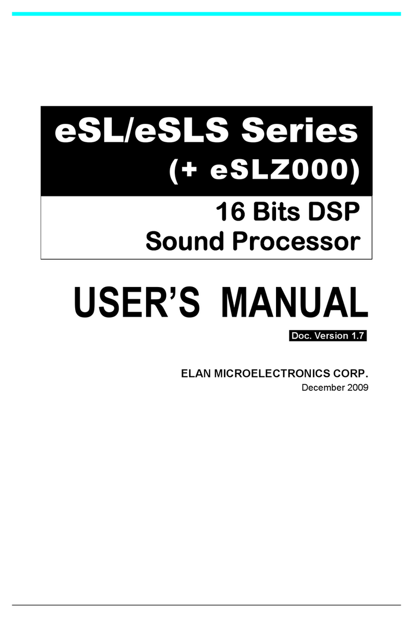 Elan eSL Series user manual