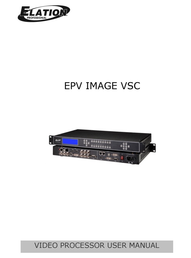 Elation EPV IMAGE VSC user manual