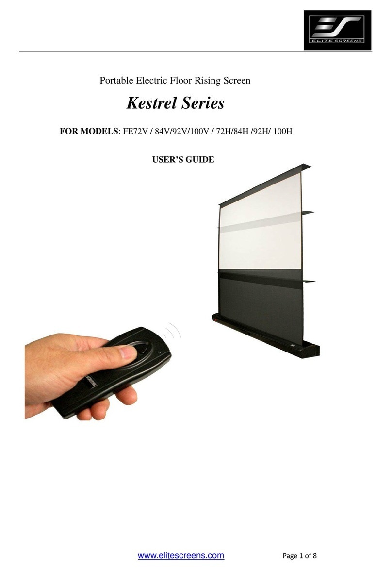 Elite Screens FE72V user manual