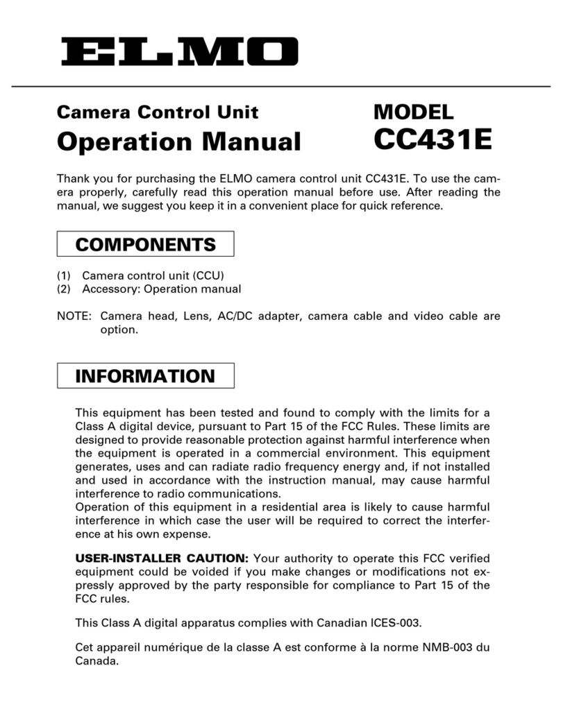 Elmo CC431E Operation manual