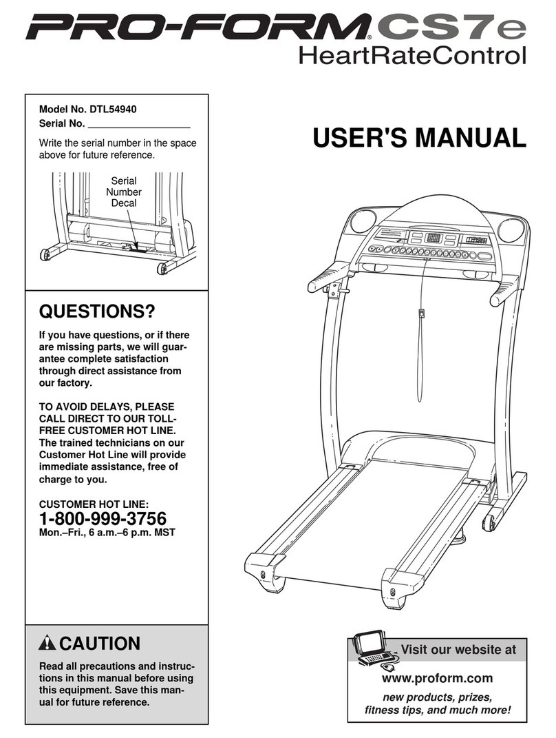 Pro-Form DTL54940 User manual
