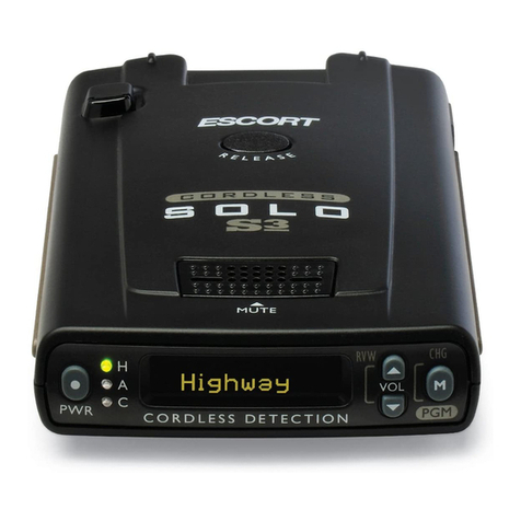 Escort Solo S3 User manual
