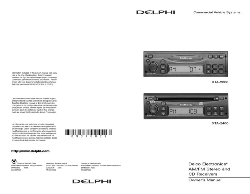 Delco XTA-2000 owner's manual