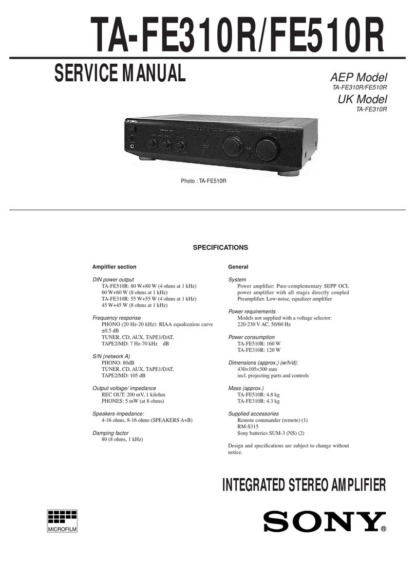 Sony TA-FE310R User manual