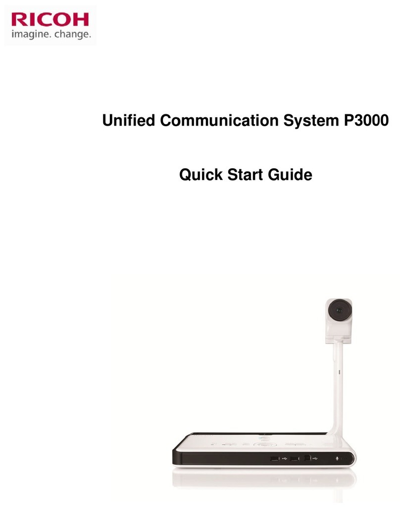 Ricoh P3000 quick start guide