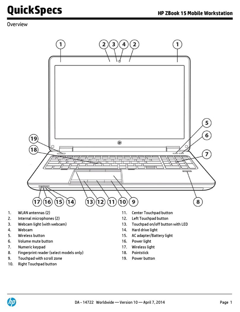 HP ZBook 15 User instructions