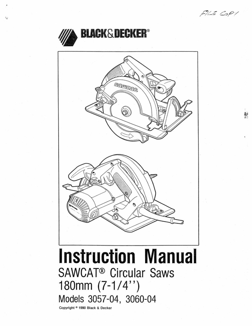 Black & Decker SAWCAT 3057-04 User manual