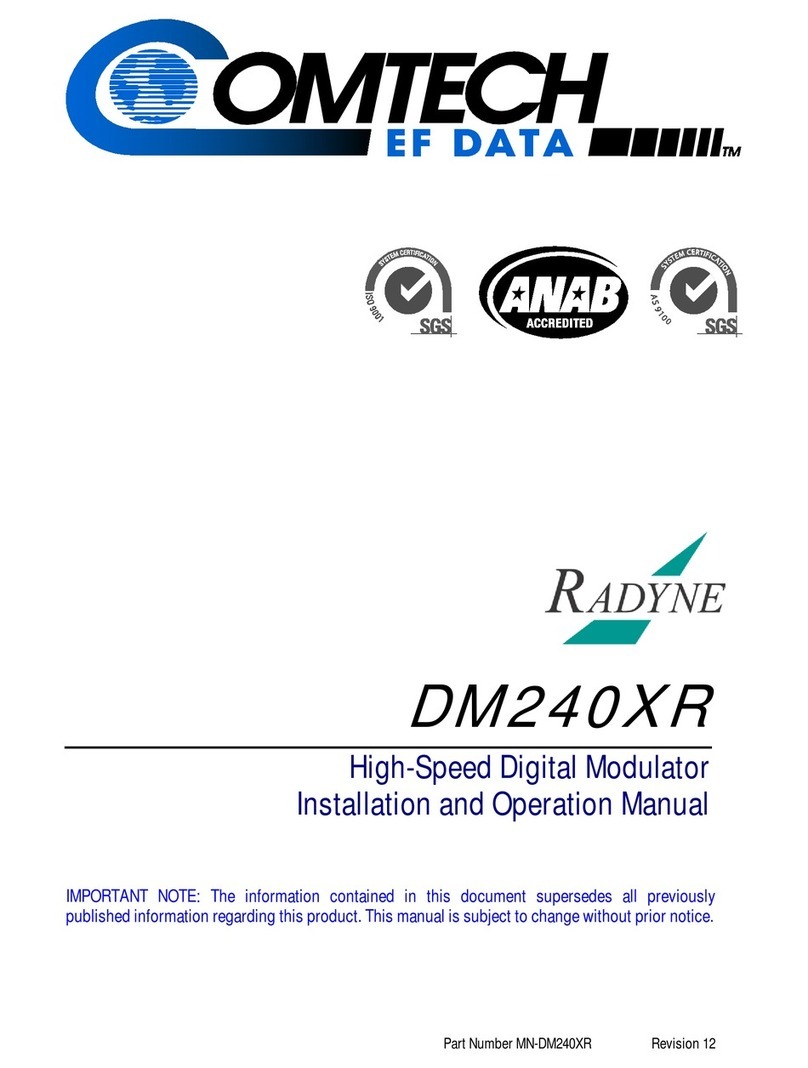 Comtech EF Data Radyne DM240XR User manual