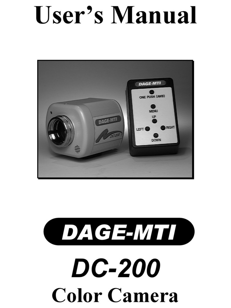 DAGE-MTI DC-200 user manual
